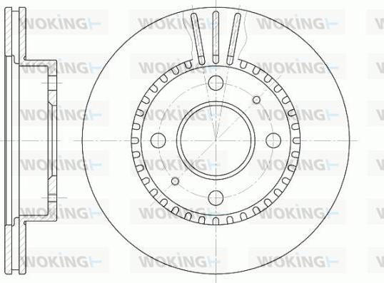 Woking D6423.10 - Disque de frein cwaw.fr