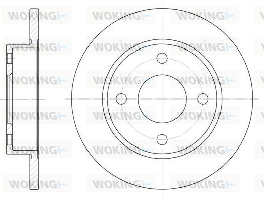 Woking D6427.00 - Disque de frein cwaw.fr