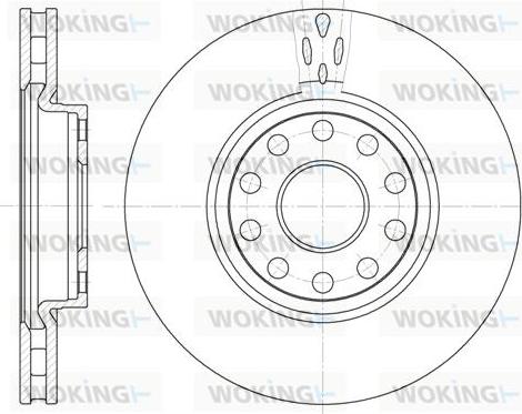 Woking D6479.10 - Disque de frein cwaw.fr