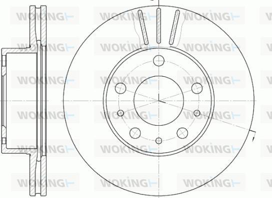 Woking D6476.10 - Disque de frein cwaw.fr