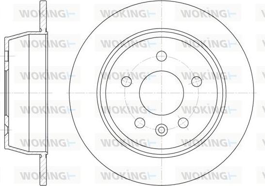 Woking D6471.00 - Disque de frein cwaw.fr