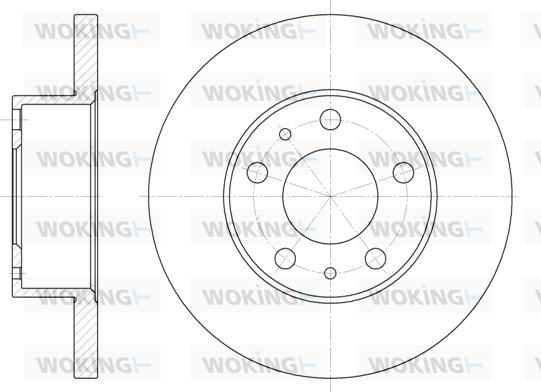 Woking D6473.00 - Disque de frein cwaw.fr