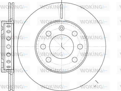 Woking D6595.00 - Disque de frein cwaw.fr