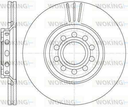 Woking D6596.10 - Disque de frein cwaw.fr