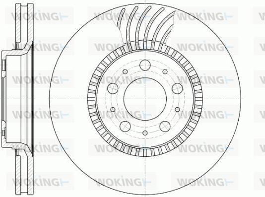 Woking D6591.10 - Disque de frein cwaw.fr