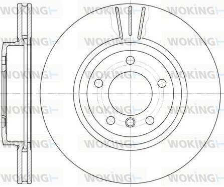 Woking D6598.10 - Disque de frein cwaw.fr