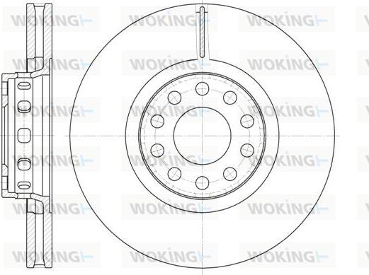 Woking D6592.10 - Disque de frein cwaw.fr