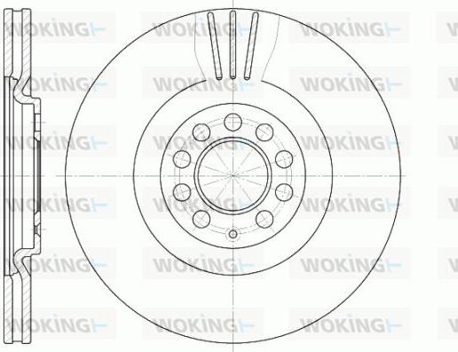 Woking D6597.10 - Disque de frein cwaw.fr