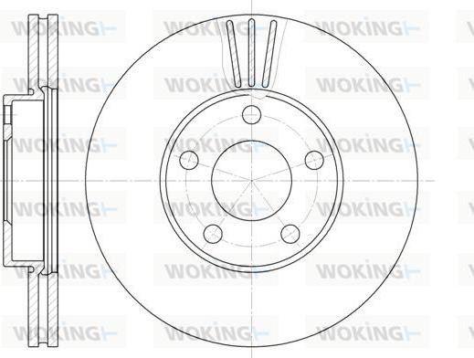 Woking D6549.10 - Disque de frein cwaw.fr