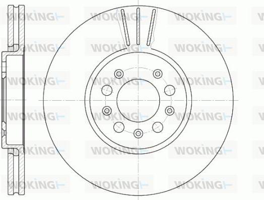 Woking D6544.10 - Disque de frein cwaw.fr