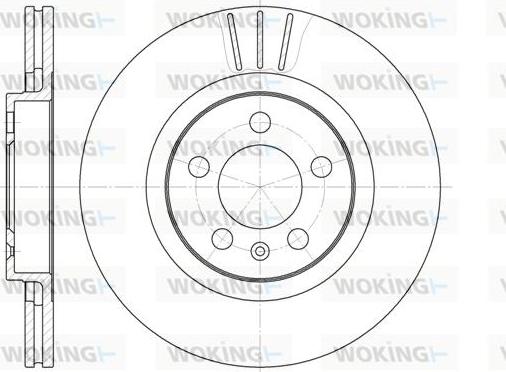 Woking D6546.10 - Disque de frein cwaw.fr