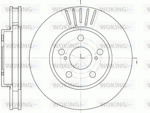 Woking D6541.10 - Disque de frein cwaw.fr