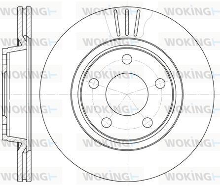 Woking D6548.10 - Disque de frein cwaw.fr