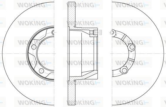 Woking D6543.00 - Disque de frein cwaw.fr