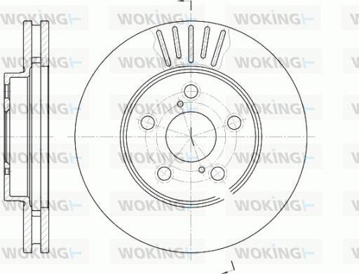 Woking D6542.10 - Disque de frein cwaw.fr