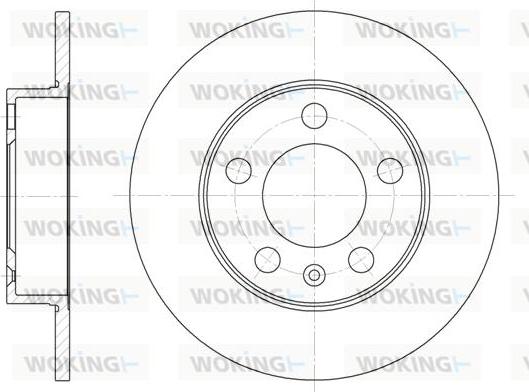 Woking D6547.00 - Disque de frein cwaw.fr