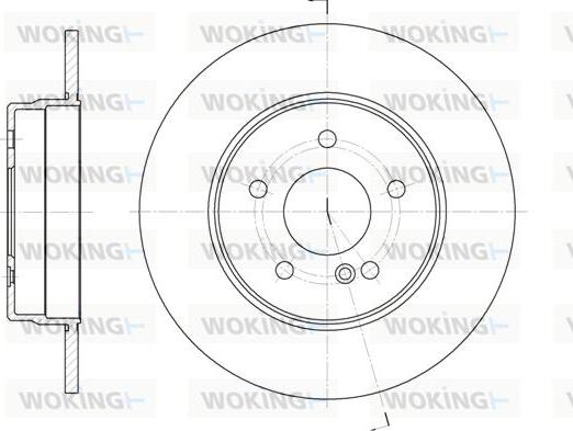 Woking D6555.00 - Disque de frein cwaw.fr