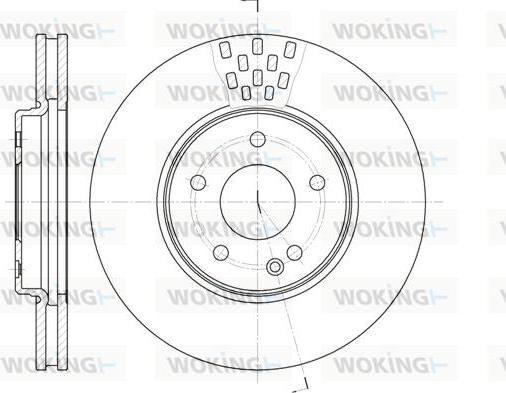 Woking D6556.10 - Disque de frein cwaw.fr