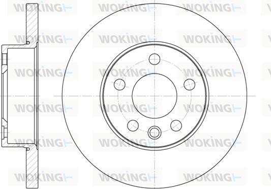 Woking D6550.00 - Disque de frein cwaw.fr