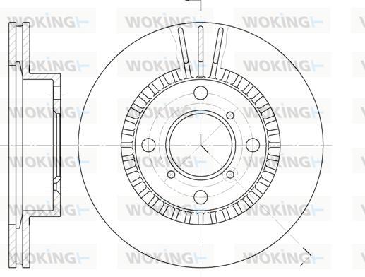 Woking D6553.10 - Disque de frein cwaw.fr