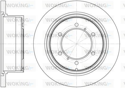 Woking D6552.00 - Disque de frein cwaw.fr