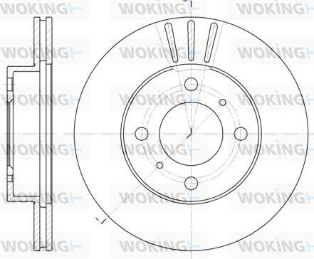 Woking D6557.10 - Disque de frein cwaw.fr