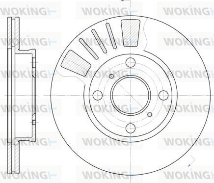 Woking D6569.10 - Disque de frein cwaw.fr