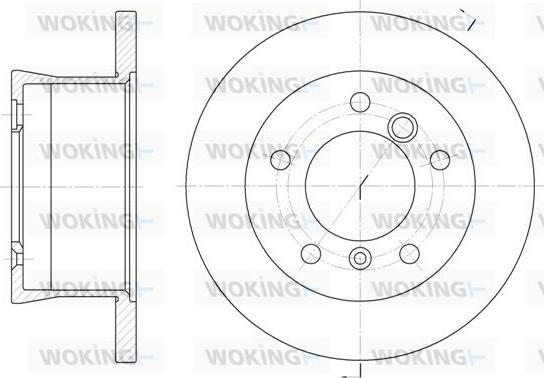 Woking D6566.00 - Disque de frein cwaw.fr