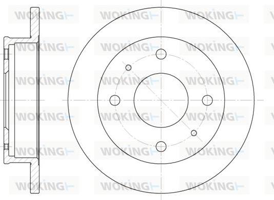 Woking D6568.00 - Disque de frein cwaw.fr