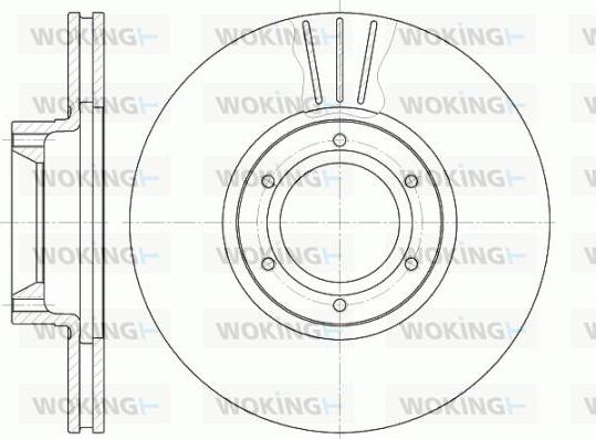 Woking D6567.10 - Disque de frein cwaw.fr