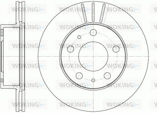 Woking D6504.10 - Disque de frein cwaw.fr