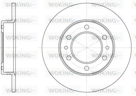 Woking D6505.00 - Disque de frein cwaw.fr