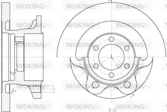 Woking D6500.00 - Disque de frein cwaw.fr