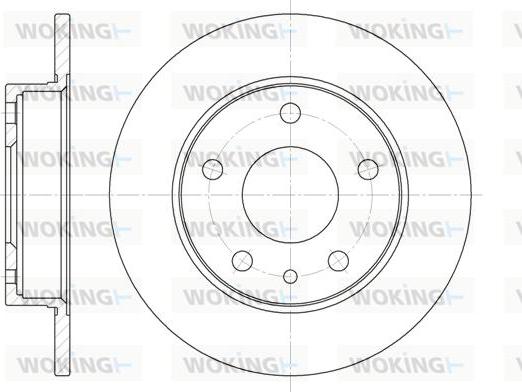 Woking D6516.00 - Disque de frein cwaw.fr