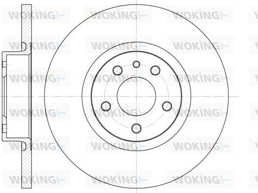 Woking D6512.00 - Disque de frein cwaw.fr