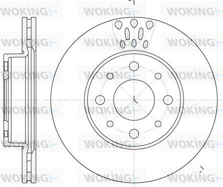 Woking D6517.10 - Disque de frein cwaw.fr