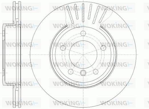 Woking D6589.10 - Disque de frein cwaw.fr