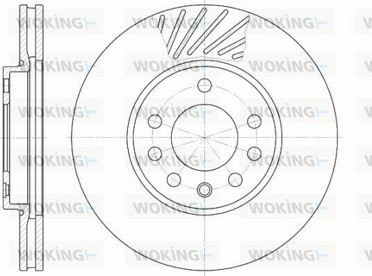 Woking D6584.10 - Disque de frein cwaw.fr