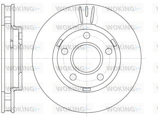 Woking D6581.10 - Disque de frein cwaw.fr