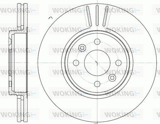 Woking D6583.10 - Disque de frein cwaw.fr