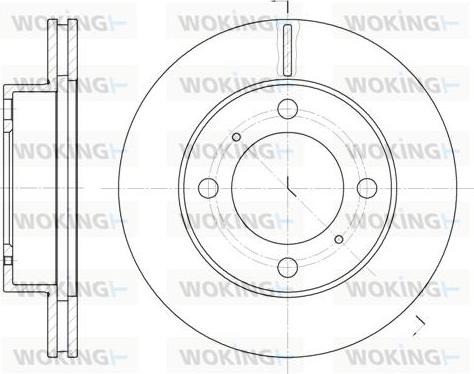 Woking D6539.10 - Disque de frein cwaw.fr