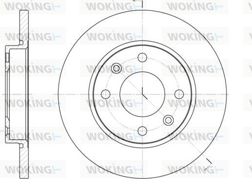 Woking D6535.00 - Disque de frein cwaw.fr