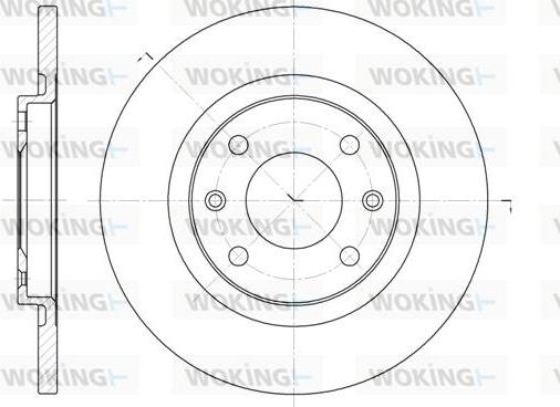 Woking D6536.00 - Disque de frein cwaw.fr