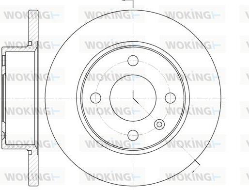 Woking D6538.00 - Disque de frein cwaw.fr