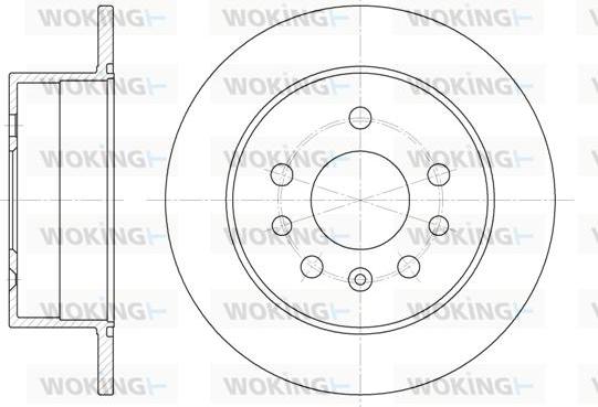 Woking D6532.00 - Disque de frein cwaw.fr