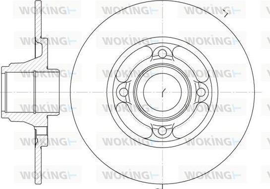 Woking D6537.00 - Disque de frein cwaw.fr