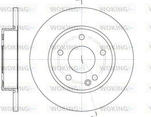 Woking D6526.00 - Disque de frein cwaw.fr