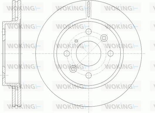 Woking D6523.10 - Disque de frein cwaw.fr