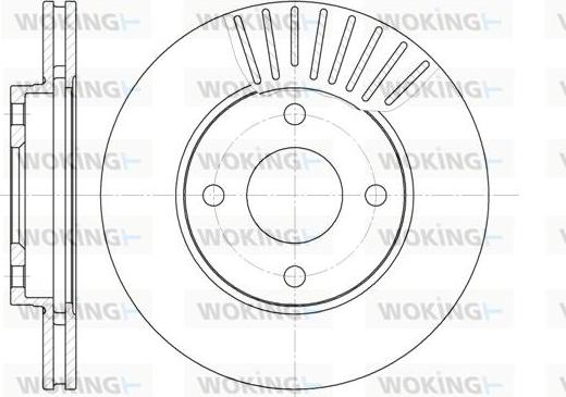 Woking D6575.10 - Disque de frein cwaw.fr