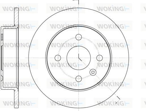 Woking D6570.00 - Disque de frein cwaw.fr